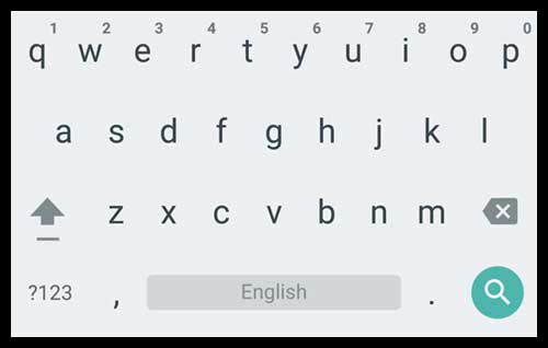 Android 5.0 Lollipop Keyboard