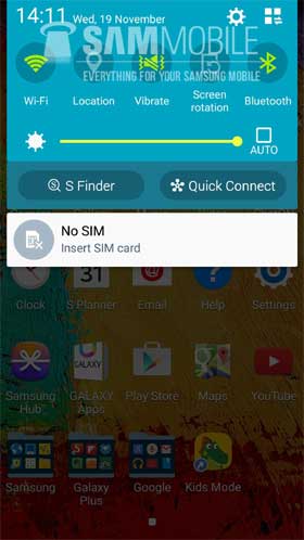 Galayx Note 3 Lollipop Quick Settings
