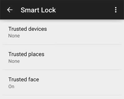 Smart Lock Trusted Places