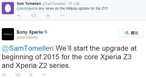 Sony Xperia Z2 Z3 Lollipop Update
