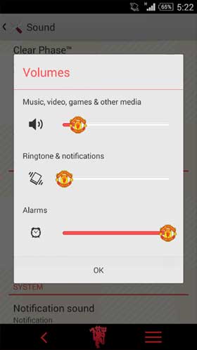 Manchested United Xperia Theme