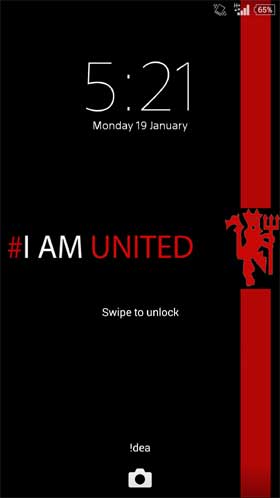 Manchested United Xperia Theme