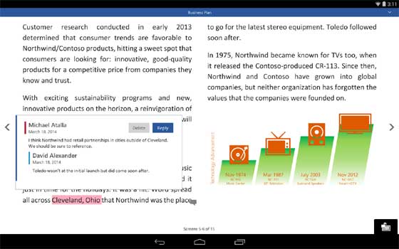 Microsoft Word Android Tablet