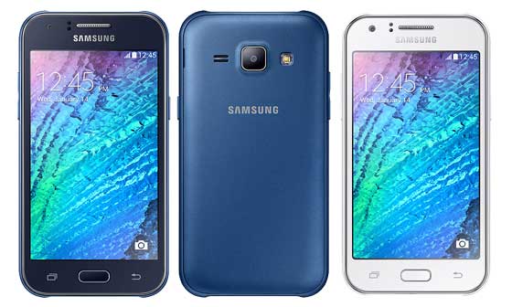 Samsung Galaxy J1 Blue, White