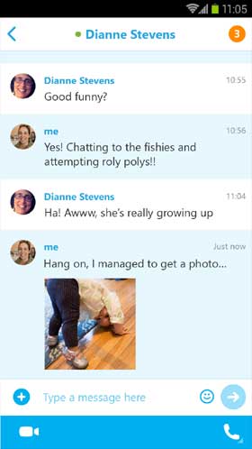 Skype Share Photos Offline