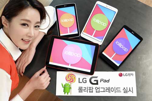 LG G Pad Android 5.0 Lollipop