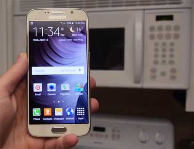 Samsung Galaxy S6 微波爐