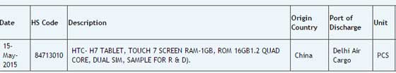 HTC H7 Tablet