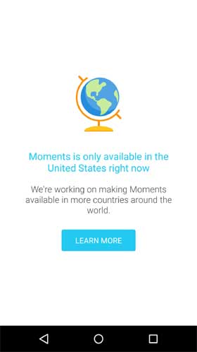 Facebook Moments US Only