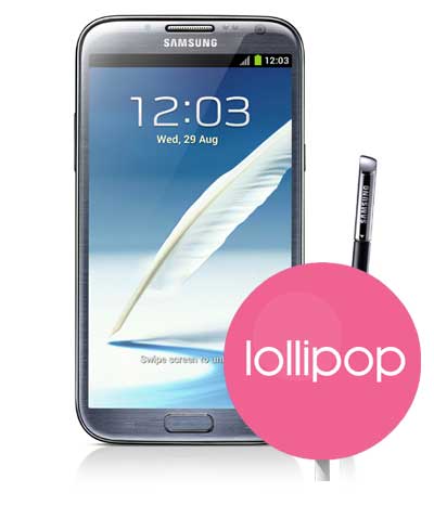 Galaxy Note 2 Lollipop