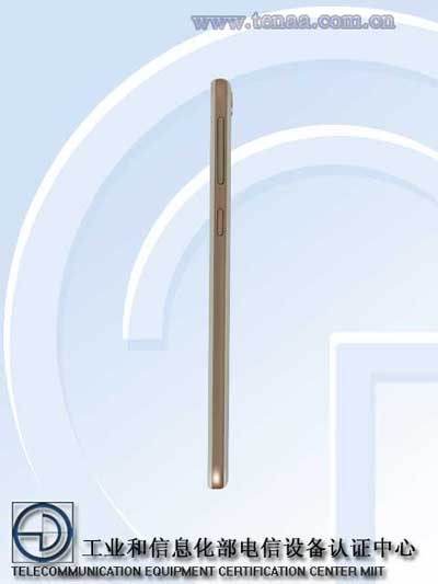 HTC E9st side view