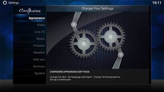 Kodi Settings