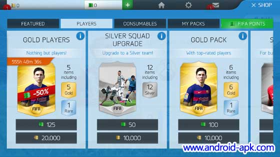 FIFA 16 UT Shop