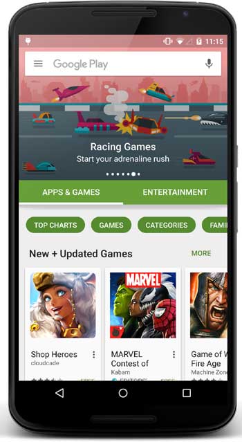 Google Play Apps & Games