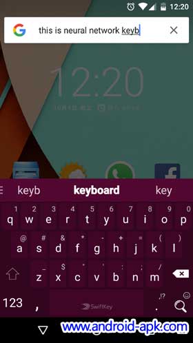 Swiftkey Neural Network Keyboard