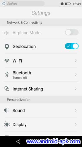 Firefox OS Settings