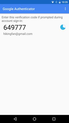 Google Authenticator App