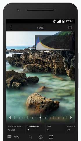 Adobe Lightroom Mobile App