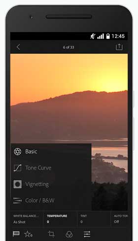 Adobe Lightroom Mobile