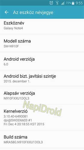 Note 4 Android 6.0 Marshmallow