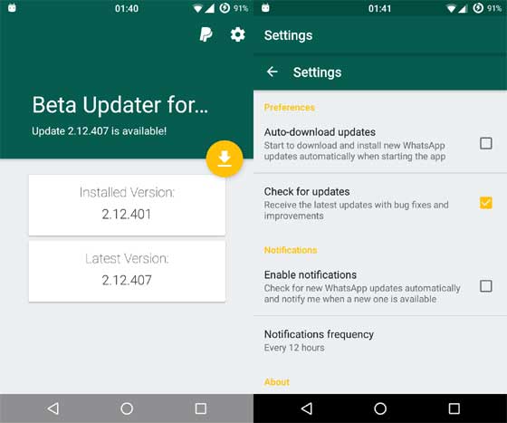 Beta Updater for WhatsApp
