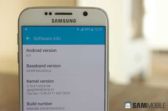 Galaxy S6 Android 6.0 Marshmallow