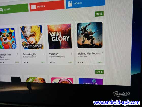 Remix OS Google Play Store