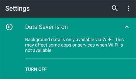 Android N Data Saver