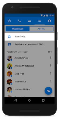 Facebook Messenger Scan Code