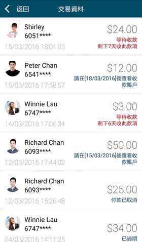 JETCO Pay P2P Collect 轉帳