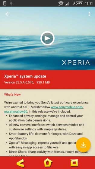 Sony Xperia Z2, Z3 Marshmallow