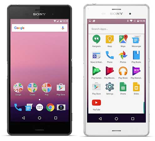 Sony Xperia Z3 Android N Developer Preview