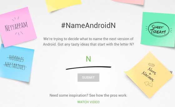 Android N Naming