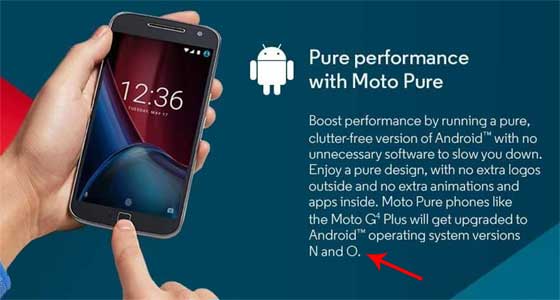 Moto G4 Plus Android O