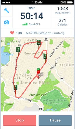 Runkeeper App 私隐