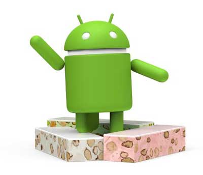 Android N Nougat 奶油杏仁糖 鳥結糖