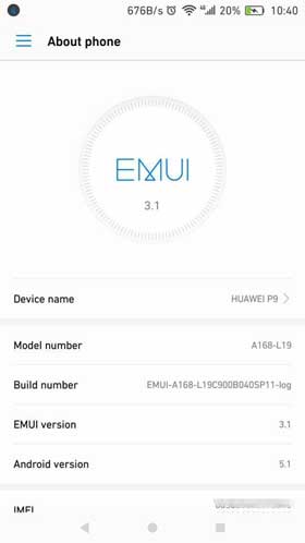 Huawei P9 Android 7.0 Beta