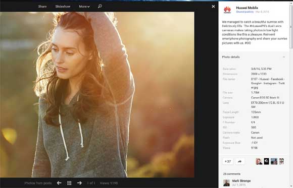 Huawei P9 Sample Exif