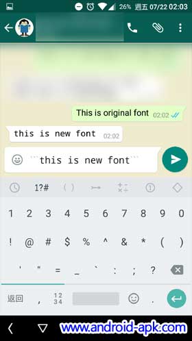 Whatsapp New Font