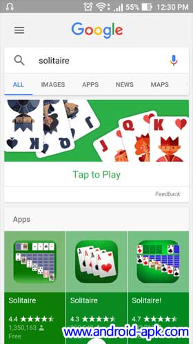 Google Search Solitaire