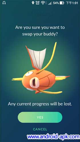 Pokemon GO Change Buddy