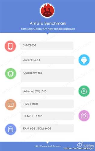 Samsung Galaxy C9 Spec