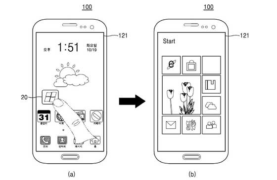 Samsung Patent Dual OS Icon