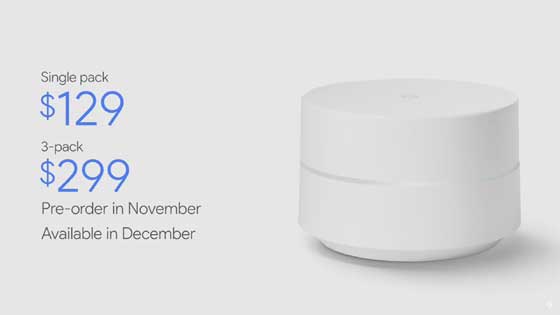 Google Wifi Price