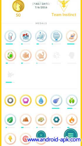 Pokemon GO Medals