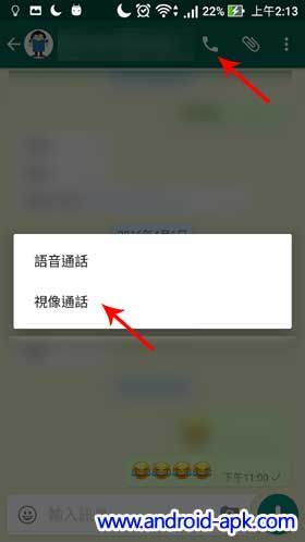 WhatsApp 視像通話