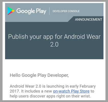 Android Wear 2.0