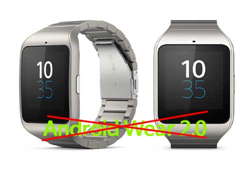 Sony SmartWatch 3 No Android Wear 2.0