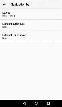 Android O Navigation Bar