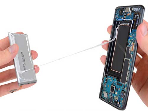 Galaxy S8 拆解 電池